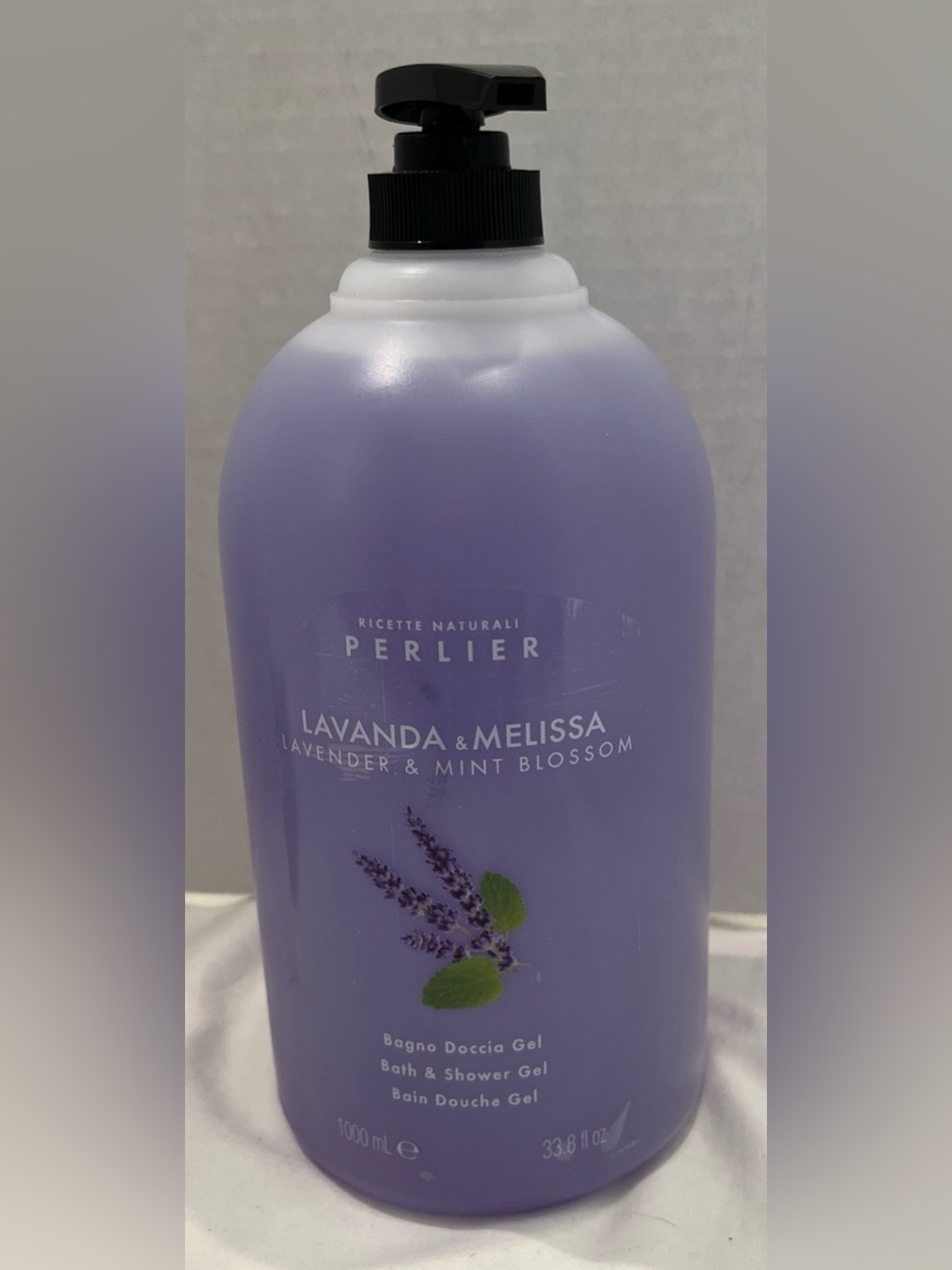 Perlier Lavender and Mint 1L Bath and Shower Gel & Cleanser 33.8 oz